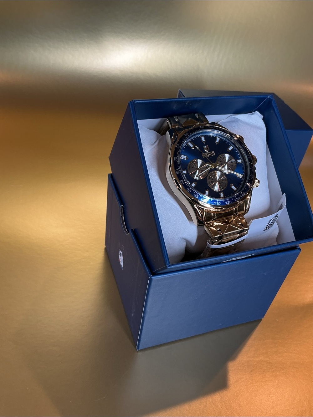 Montres Prestige Men's Watch - 44mm, Gold (MPW-0349)